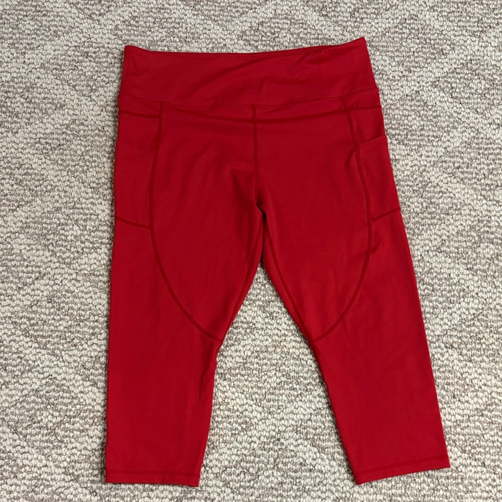 ZYIA Vibrant Red Leggings Sz 20